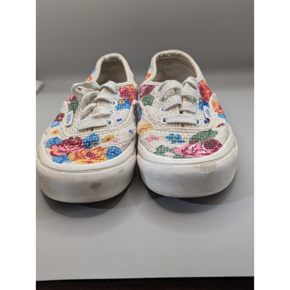 RARE Vans 44 DX Anaheim Needlepoint Floral Woven Sneaker Women 5